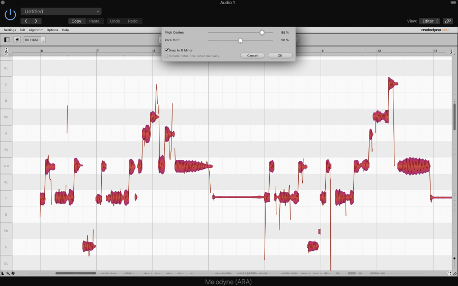 Vocal Editing Tools with Pitch Correction Features